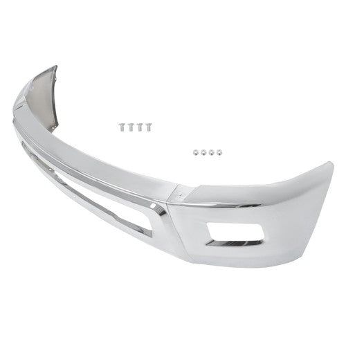 Solid Spare For Dodge RAM 2500 3500 2010-2018 Split-type Front Bumper W/o Sensor Hole Chrome