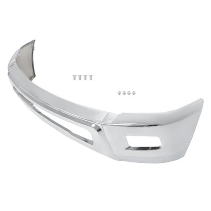 Solid Spare For Dodge RAM 2500 3500 2010-2018 Split-type Front Bumper W/o Sensor Hole Chrome