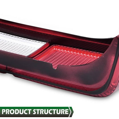 Solid Spare Rear Tail Light Brake Lamp Lens Fit For 1987-1993 Ford Mustang Left Side