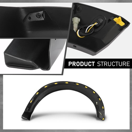 Solid Spare Front Left Wheel Arch Molding Fender Flare Fit For 2017-2020 Ford F-150 Raptor