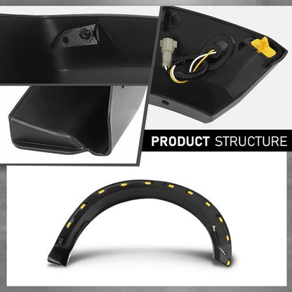 Solid Spare Front Left Wheel Arch Molding Fender Flare Fit For 2017-2020 Ford F-150 Raptor