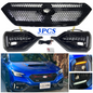 For 2022 2023 Subaru WRX STI LED Turn Signal DRL Fog Bezel Light & Front grille