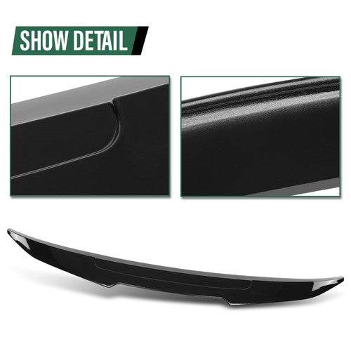 Solid Spare Fit For 19-24 BMW G20 G80 M3 3 Series PSM Style Rear Trunk Spoiler Gloss Black