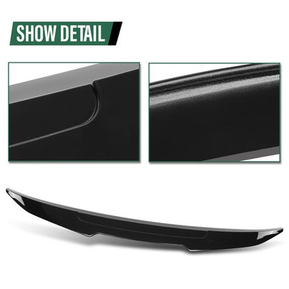 Solid Spare Fit For 19-24 BMW G20 G80 M3 3 Series PSM Style Rear Trunk Spoiler Gloss Black
