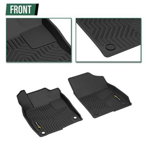 Solid Spare All Weather TPE Floor Mats Liners Fit For 22-24 Honda Civic/23-24 Acura Integra