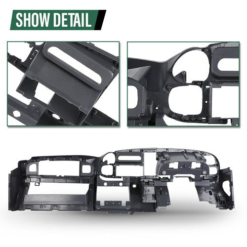Solid Spare Fit For 1998-2001 Dodge Ram Dashboard Dash Core Structure Frame Mount Gray