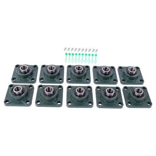 Solid Spare 10 Pcs UCP204-12 Pillow Block Flange Bearing 3/4" Bore 4 Bolt Solid Base