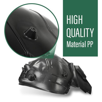 Solid Spare Fit For 15-17 Mercedes-Benz C Class Front Fender Liner Rear Section LH Side