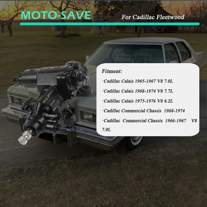 Solid Spare For 61-76 Cadillac Fleetwood DeVille New Black Power Steering Gear Box 276502