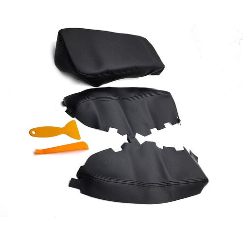 Door Panel Center Console Lid Armrest Cover Black For Toyota Avalon 2013-2018