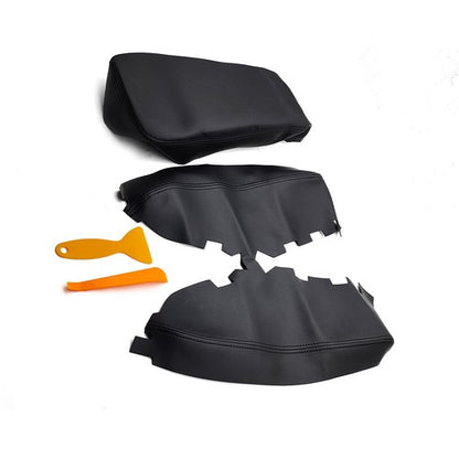 Door Panel Center Console Lid Armrest Cover Black For Toyota Avalon 2013-2018
