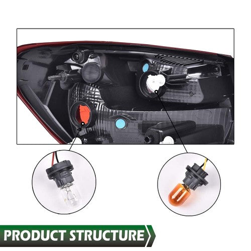 Solid Spare Fit For 16-20 Chevy Malibu Tail Light Lamp Outer Replacement Passenger Side