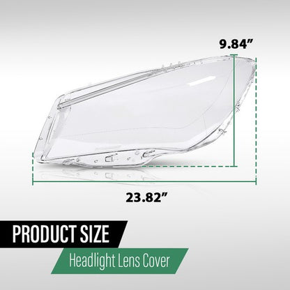 Solid Spare Fit For 2013-2016 Mercedes Benz CLA-Class W117 Headlight Replacement Lens LH RH
