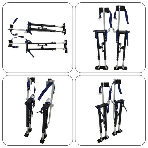 Solid Spare Drywall Stilts 36" - 48" Adjustable Aluminum Alloy For Painting Electrical Stilt