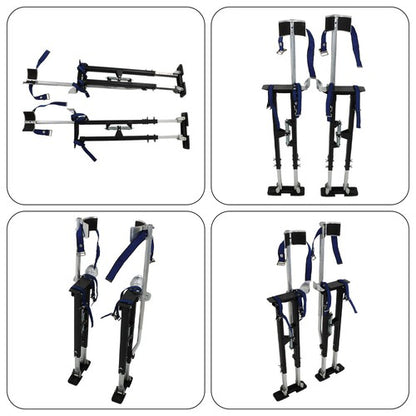 Solid Spare Drywall Stilts 36" - 48" Adjustable Aluminum Alloy For Painting Electrical Stilt