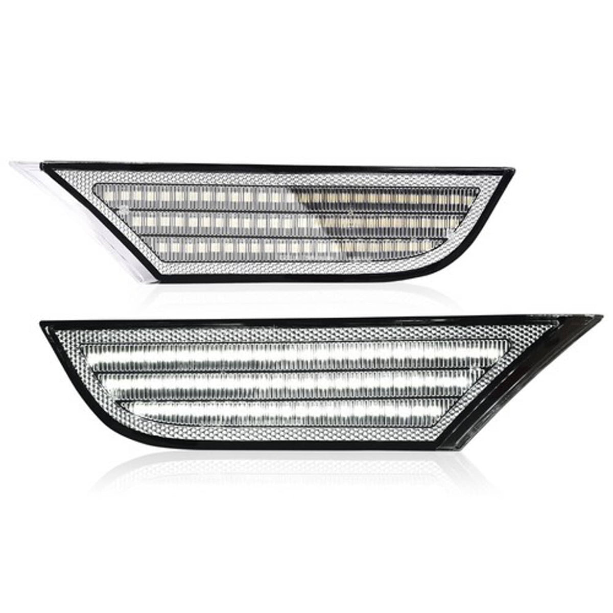 Solid Spare Fit For 2018-2022 Honda Odyssey White+Amber Full LED Side Marker Light Lamp