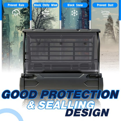 Solid Spare Smoked Windshield For Kawasaki Mule Pro FXT/DXT Tinted Rear Windshield