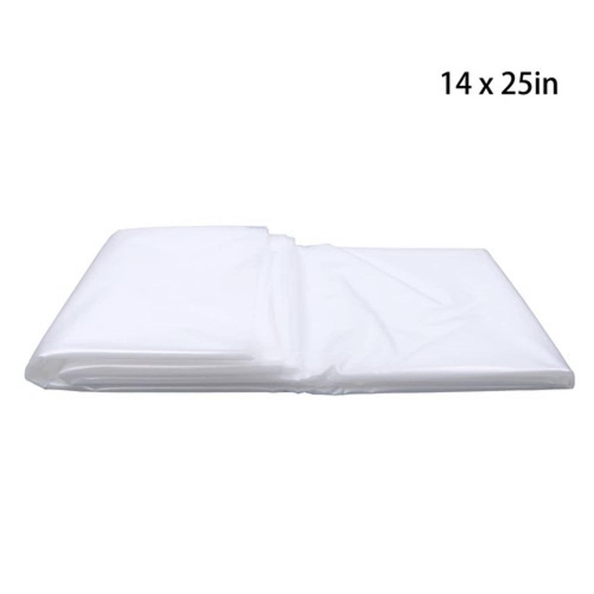 Solid Spare Clear Greenhouse Plastic Sheeting -6 mil UV Resistant Polyethylene 14 × 25 FT US