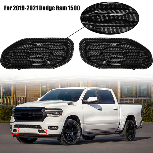 68414296AA Front Bumper Grill Tow Hook Cover Bezel For 2019-2023 Dodge RAM 1500