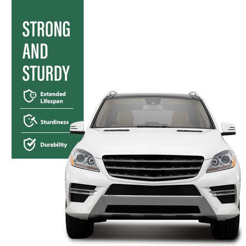 Solid Spare Fit For 12-15 Mercedes-Benz ML-Class Front Bumper Fog Light Cover Left+Right