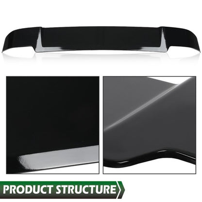 Solid Spare Fit For 20-23 Land Rover Defender 90 / 110 Rear Roof Spoiler Wing Glossy Black