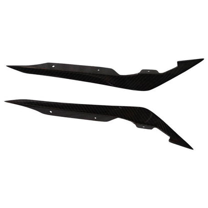 4PCS Carbon Fiber Front Bumper Side Blade Canard Fin For 22-24 Subaru WRX VB S4