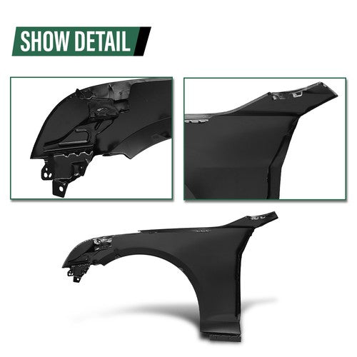 Solid Spare Fender Front Passenger Side GM1241380 84110676 Fit For 2013-2018 Cadillac ATS