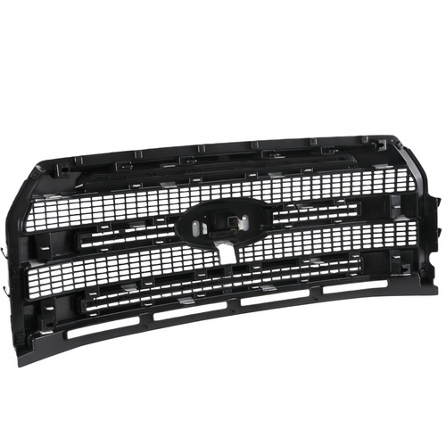 For Ford F-150 Platinum 2015-2017 Front Upper Grille W/ Camera Hole Matte Black