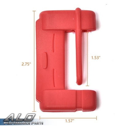 Solid Spare 2PC Car SUV Seat Belt Buckle Clip Silicone Anti-Scratch Cover Safety Accessories