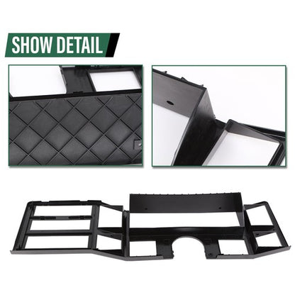 Solid Spare Fit For 84-1996 Jeep Cherokee XJ Comanche Dash Radio Bezel Instrument Trim Gray