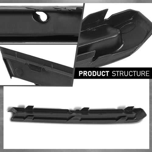 Solid Spare Front Left+Right Bumper Trim Fit For 15-18 Volkswagen Jetta w/ Fog Light Hole