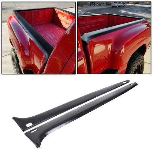 Solid Spare For 1999-2005 2003 Chevy Silverado GMC Sierra 1500 Stepside LH RH Bed Rail Caps