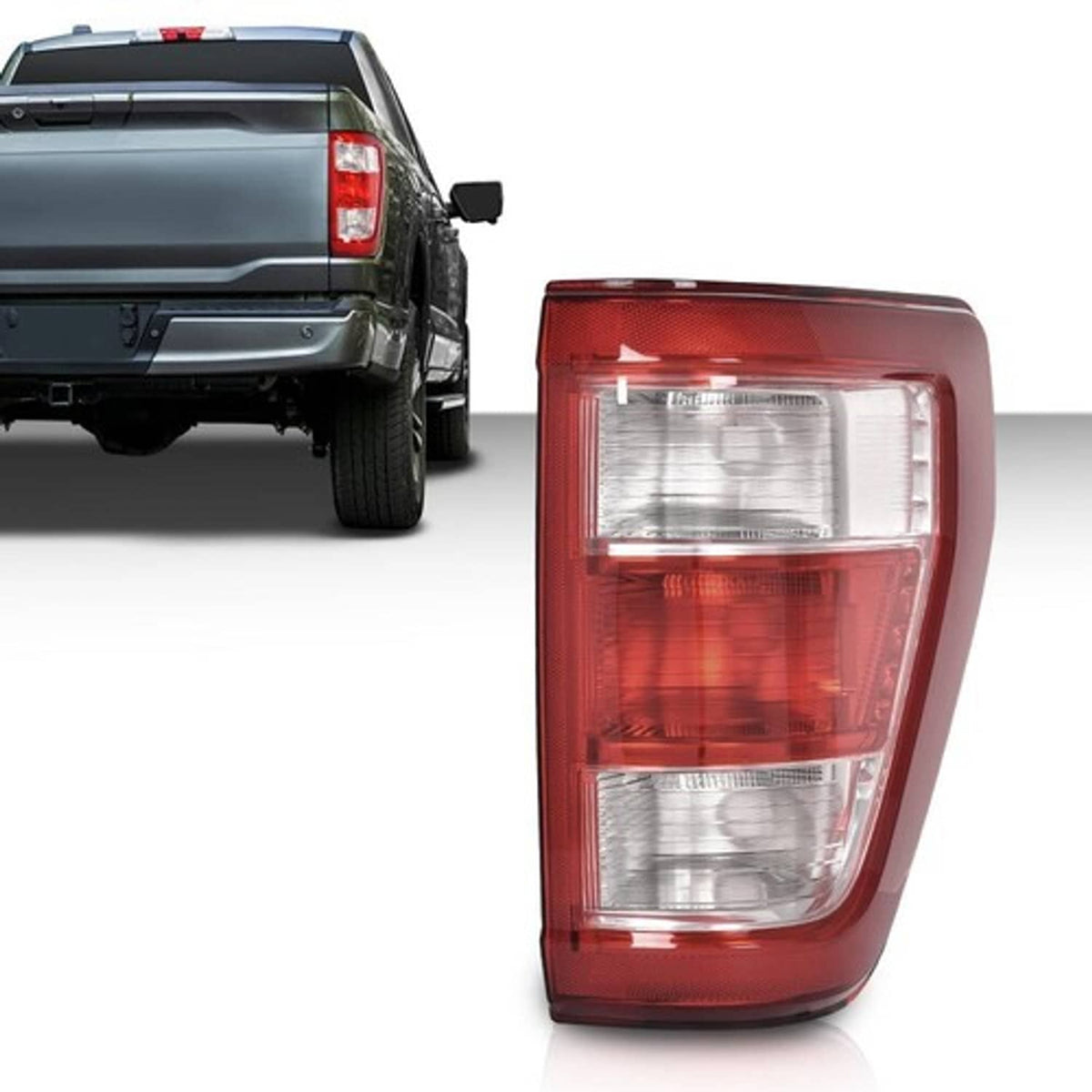 Solid Spare Fit For 21-23 Ford F150 XL w/o Blind Spot TaiL Light Brake Lamp Right Side