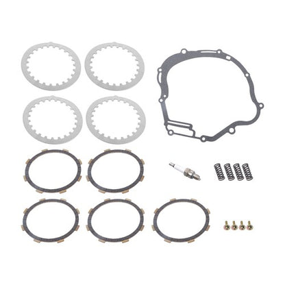 Solid Spare Clutch Friction Steel Plates Kit w/ Gasket Springs For Yamaha TTR125L 2000-2008