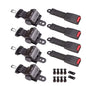 Solid Spare For EZGO/Yamaha/Club Car 4X 42" Retractable Golf Cart Seat Belts Lap New