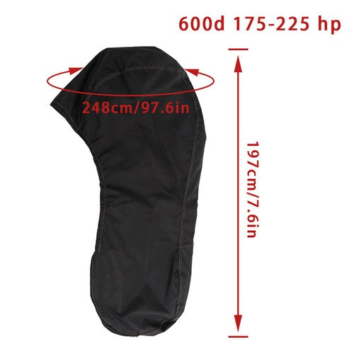 Solid Spare For 175-225HP Motor Black Boat Full Outboard 600D Engine Cover Waterproof New