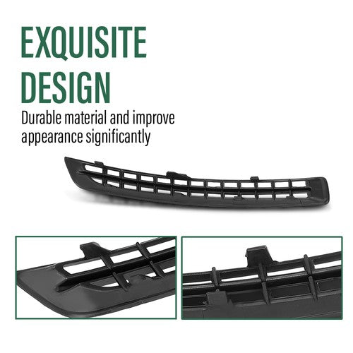 Solid Spare Front Lower Bumper Cover Grille Molding Left Side Fit For 2007-2014 Volvo XC90