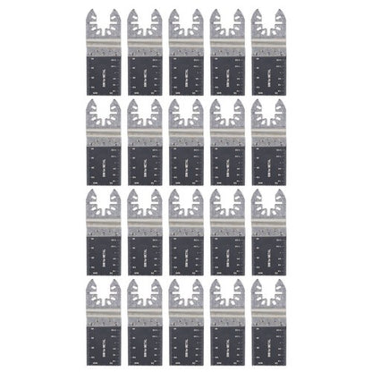 Solid Spare 20 Pcs 35-89mm Bi-Metal Oscillating Multi Tool Saw Blades Wood Metal Cut Cutter