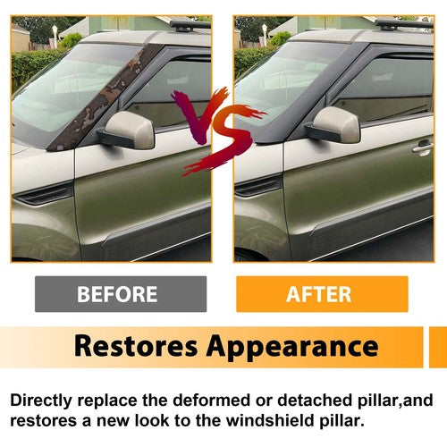 Solid Spare For KIA Soul 2010-13 Driver Side Exterior Molding Windshield A Pillar Trim Panel