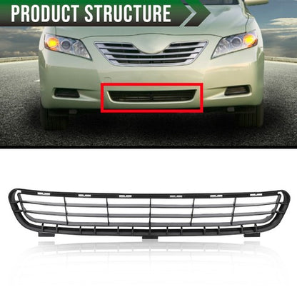 Solid Spare Fit For 2007-2009 Toyota Camry Front Bumper Lower Grille Grill Assembly Black