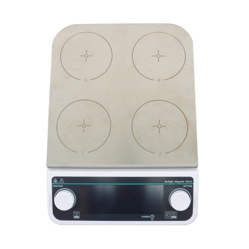 Solid Spare 4 Position Mixer Maximum Volume 4×500ml Magnetic Heating W/4 Stirring Bars