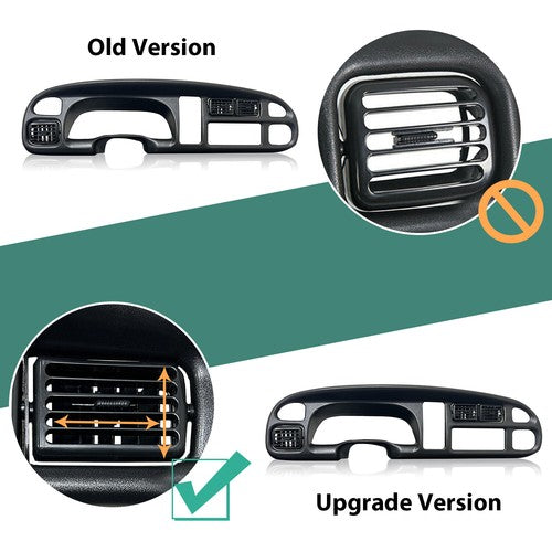 Solid Spare Dash Instrument Panel Replacement Vents For Dodge Ram 98-01 1500 98-02 2500 3500