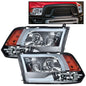 Solid Spare Fit For 2009-2018 Dodge Ram 1500 2500 3500 Smoke LED DRL Headlights Assembly