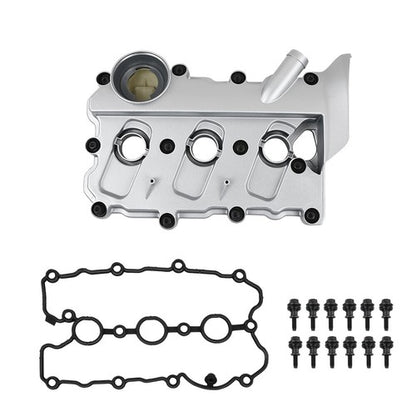 Solid Spare Left Engine Valve Cover w/ Gasket Fit For 2005-2011 Audi A4 A6 Quattro V6 3.2L