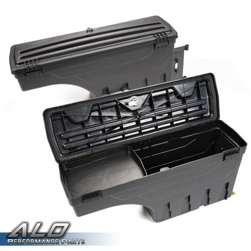 Solid Spare Truck Bed Storage Box Tool Box Left+Right Fit For 02-18 Dodge Ram 1500 2500 3500