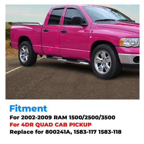 Solid Spare For 2002-2008 09 Dodge Ram 1500 2500 3500 Quad Cab Pair Cab Corners Rust Repair
