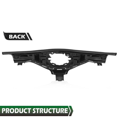 Solid Spare Fit For 18-19 Toyota CHR C-HR Front Upper Bumper Grille Grill Assembly Black