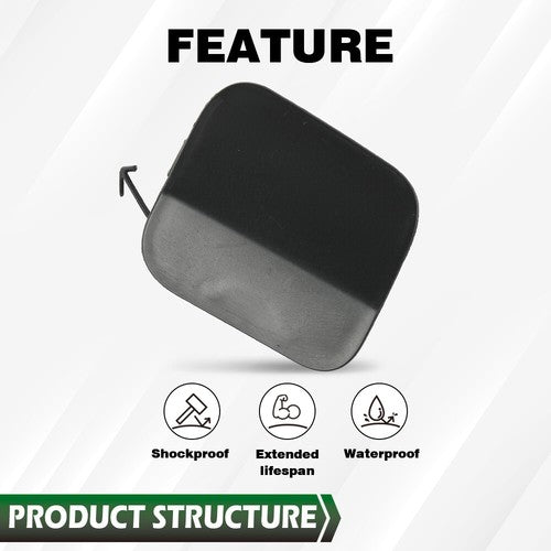 Solid Spare Fit For 20-23 Toyota Highlander Front Bumper Tow Eye Hook Cover Right Side