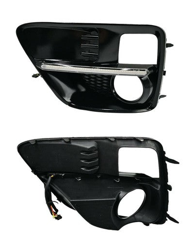 LED Fog Lights & Covers Daytime Running Light DRL For 2015-2017 Subaru WRX STI