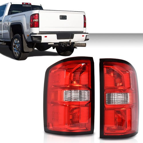 Solid Spare Rear Tail Lights Set Left & Right Fit For 2014-2018 GMC Sierra 1500 2500 3500 HD